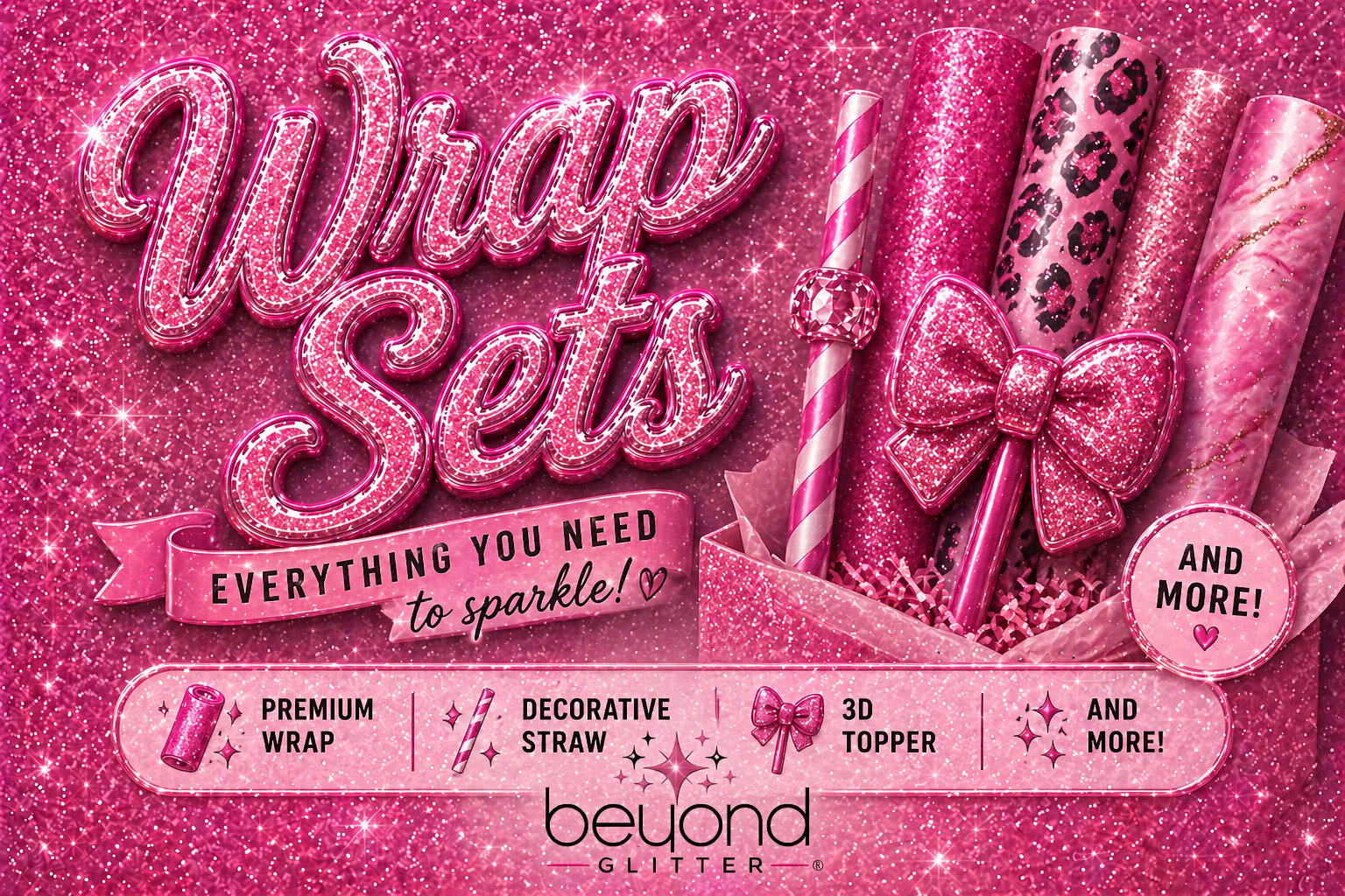 Wrap, 3D Topper, and Straw