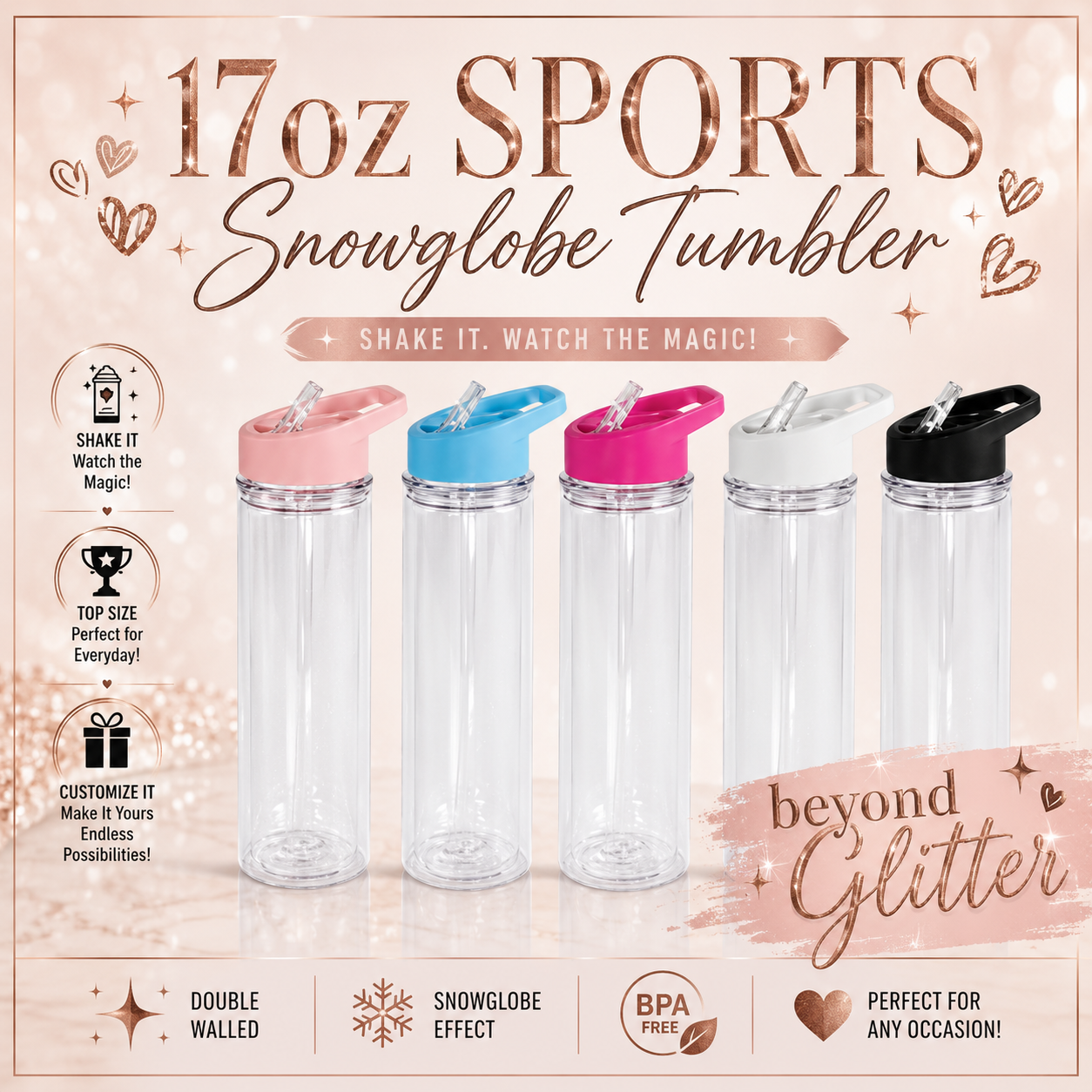 17oz Acrylic Sports Cup