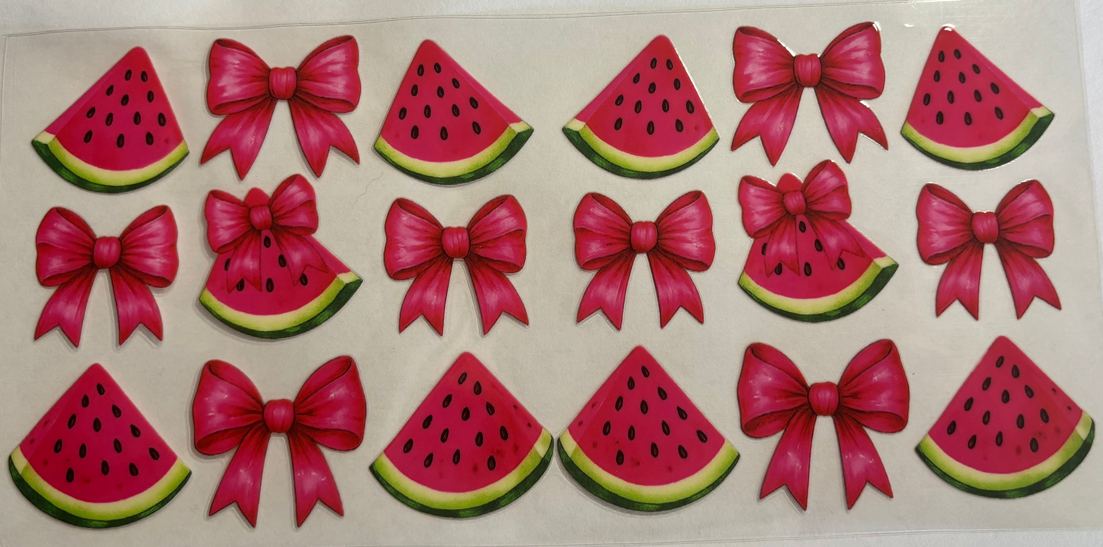 Watermelon with red bows