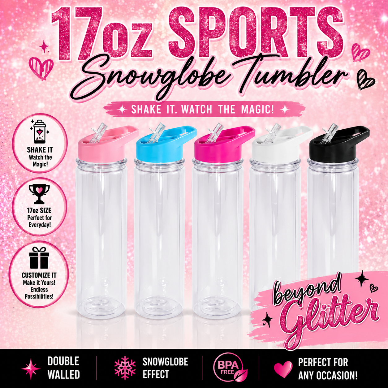 17oz Acrylic Sports Cup