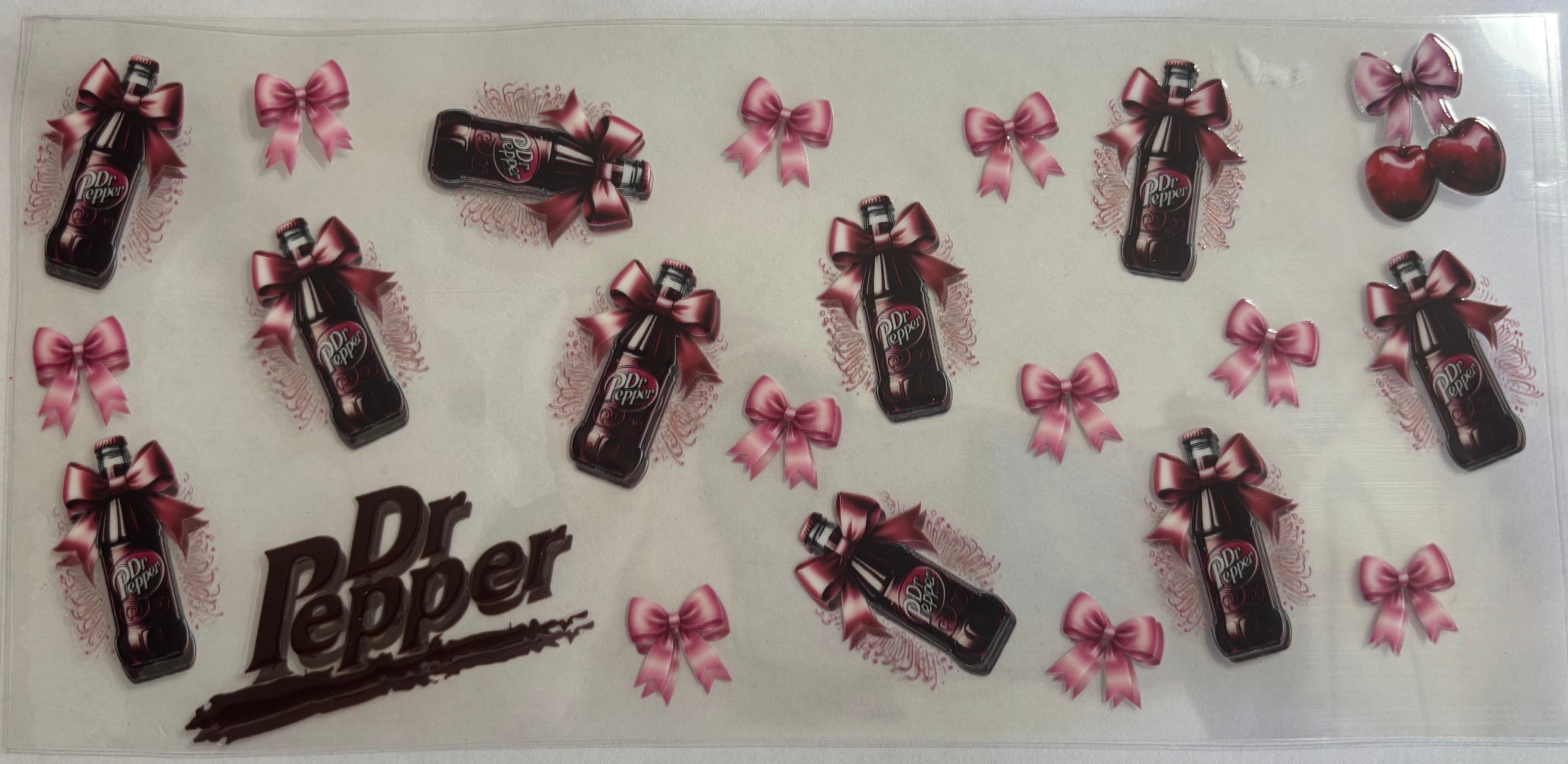 DP bottles with pink bows