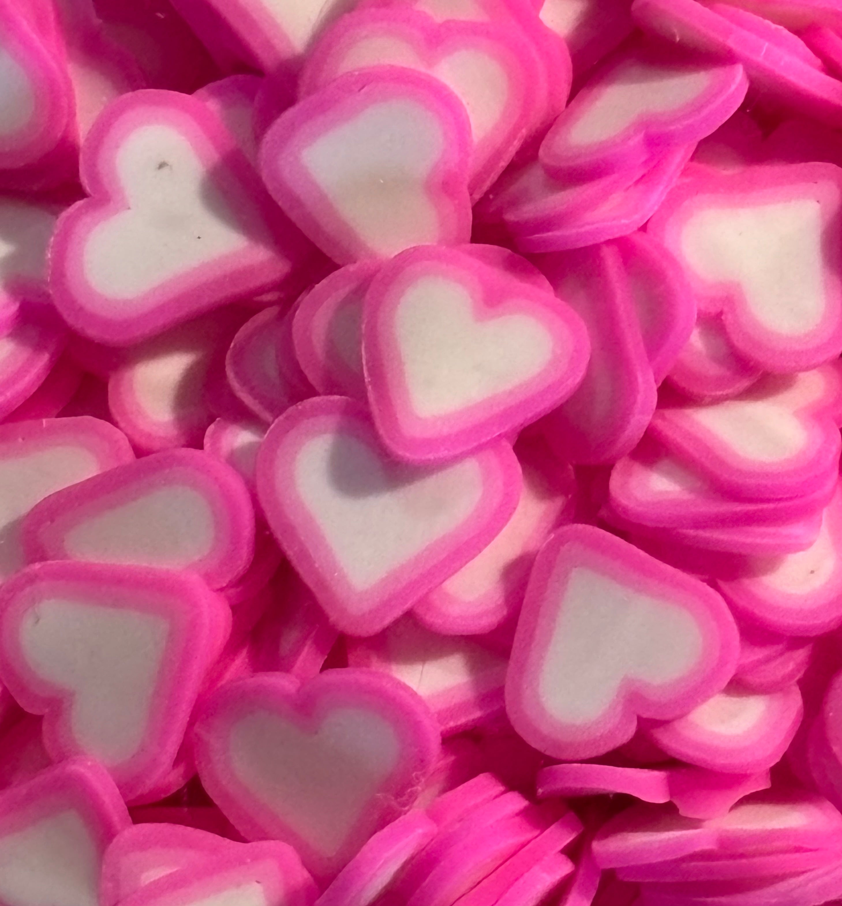Pink / White Hearts