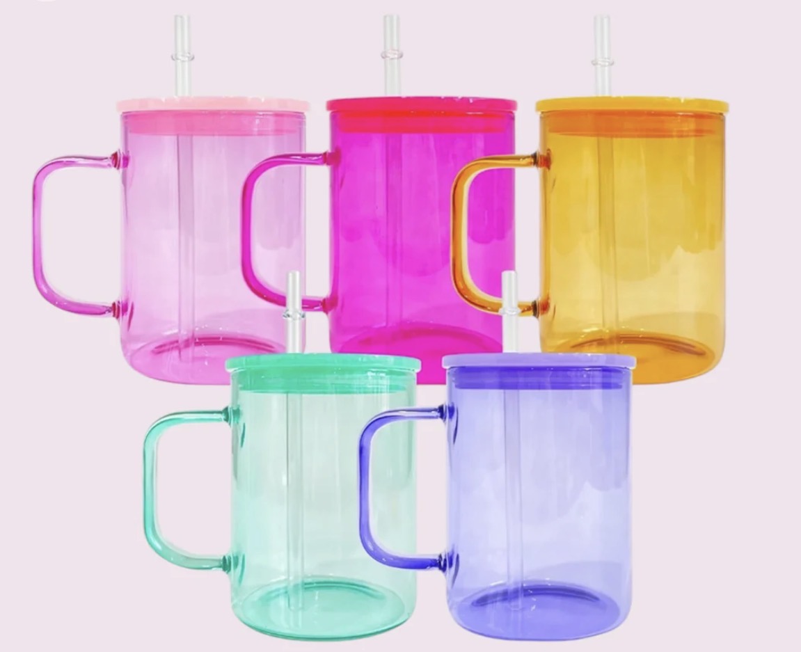 15oz  Clear Jelly Mugs