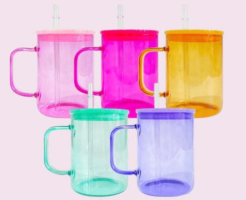 15oz  Clear Jelly Mugs