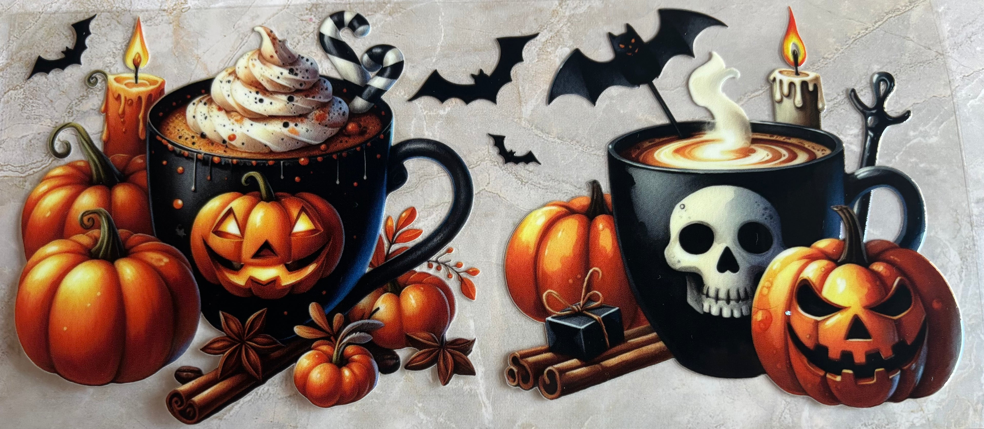 Pumpkin and Skull Coffee