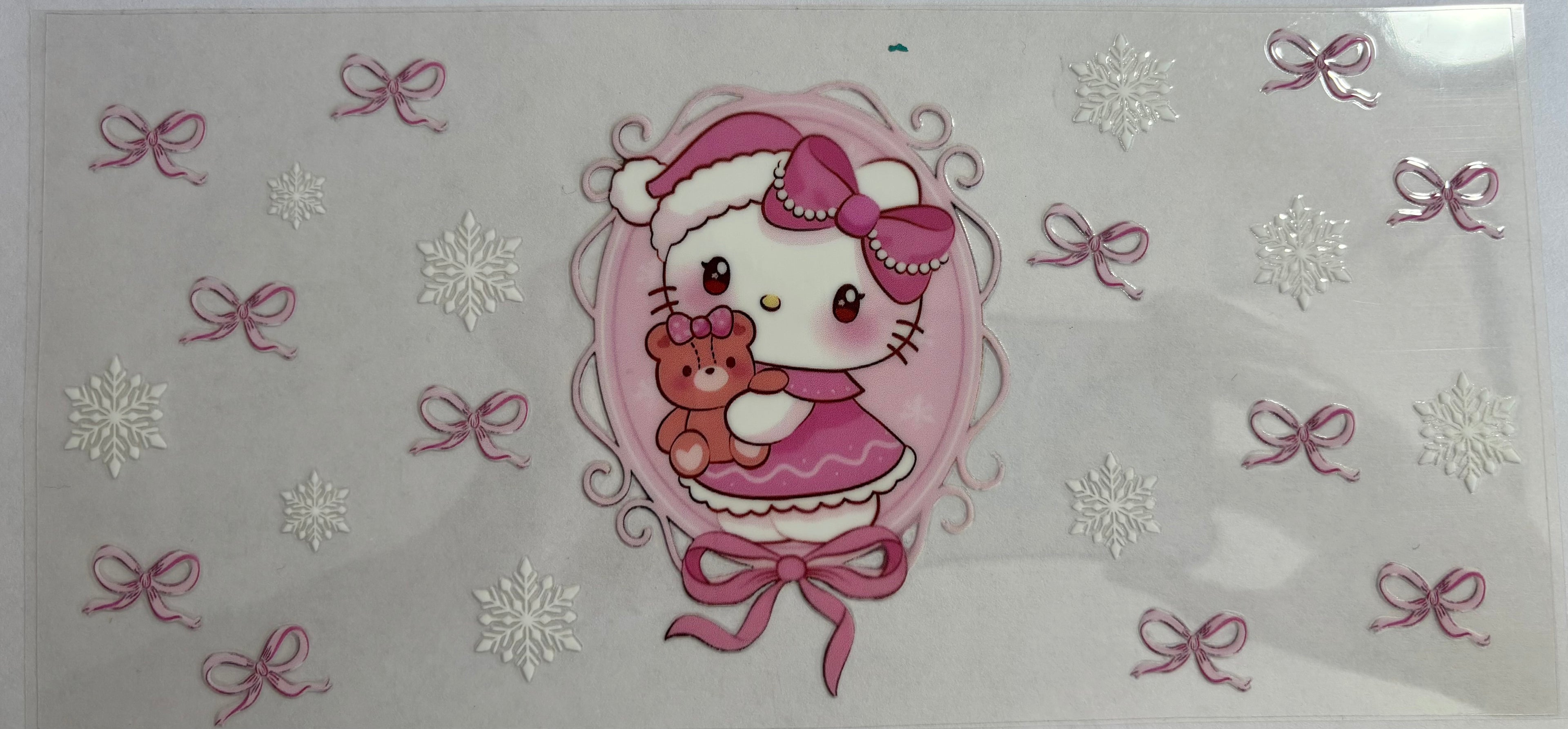 Hello Kitty with snowflake and bows