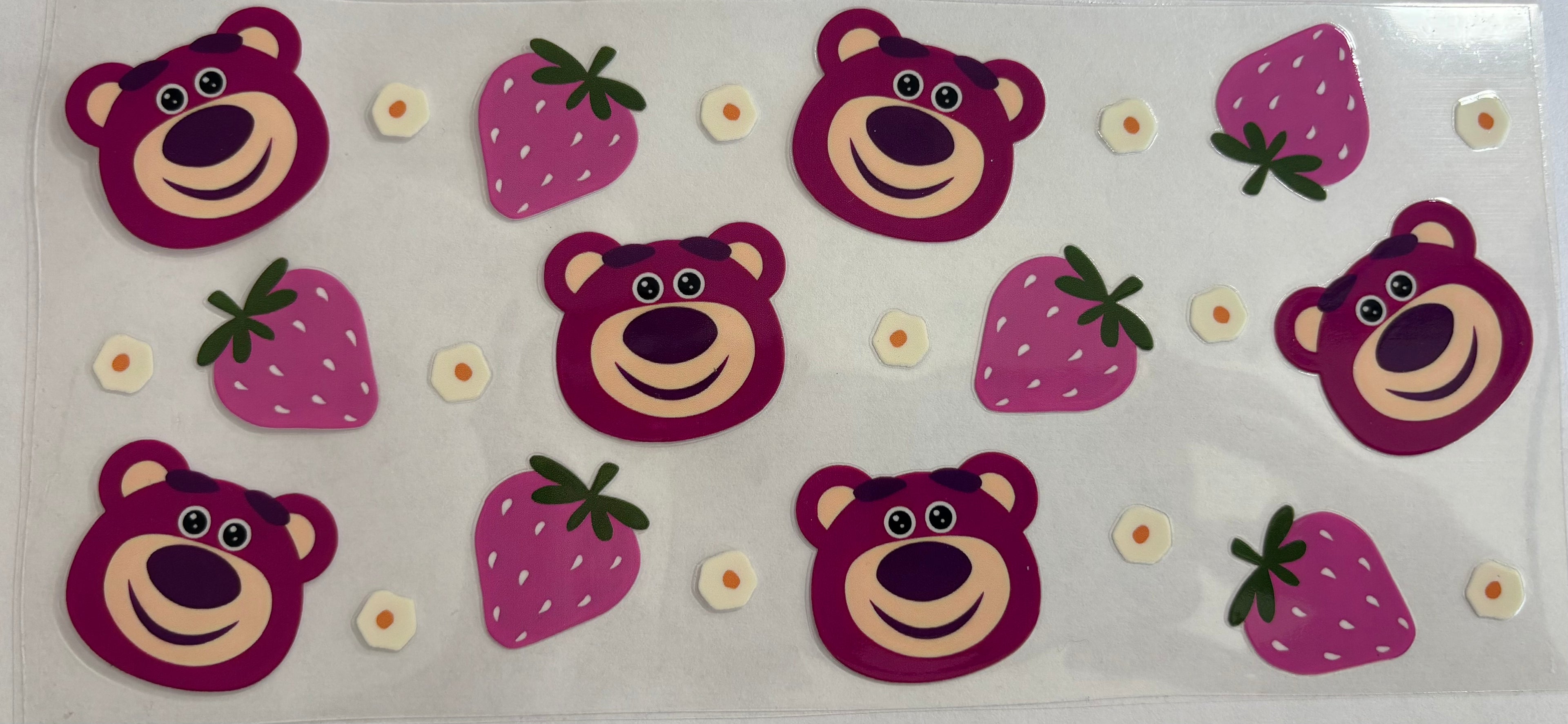 Pink Bear with Strawberry