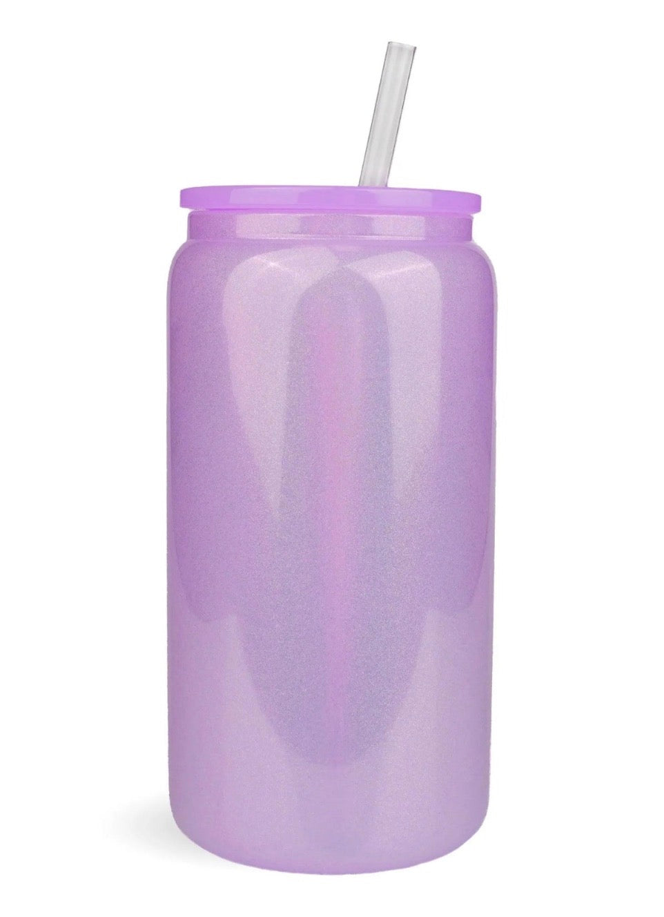 16 oz Glass Single Wall Shimmer