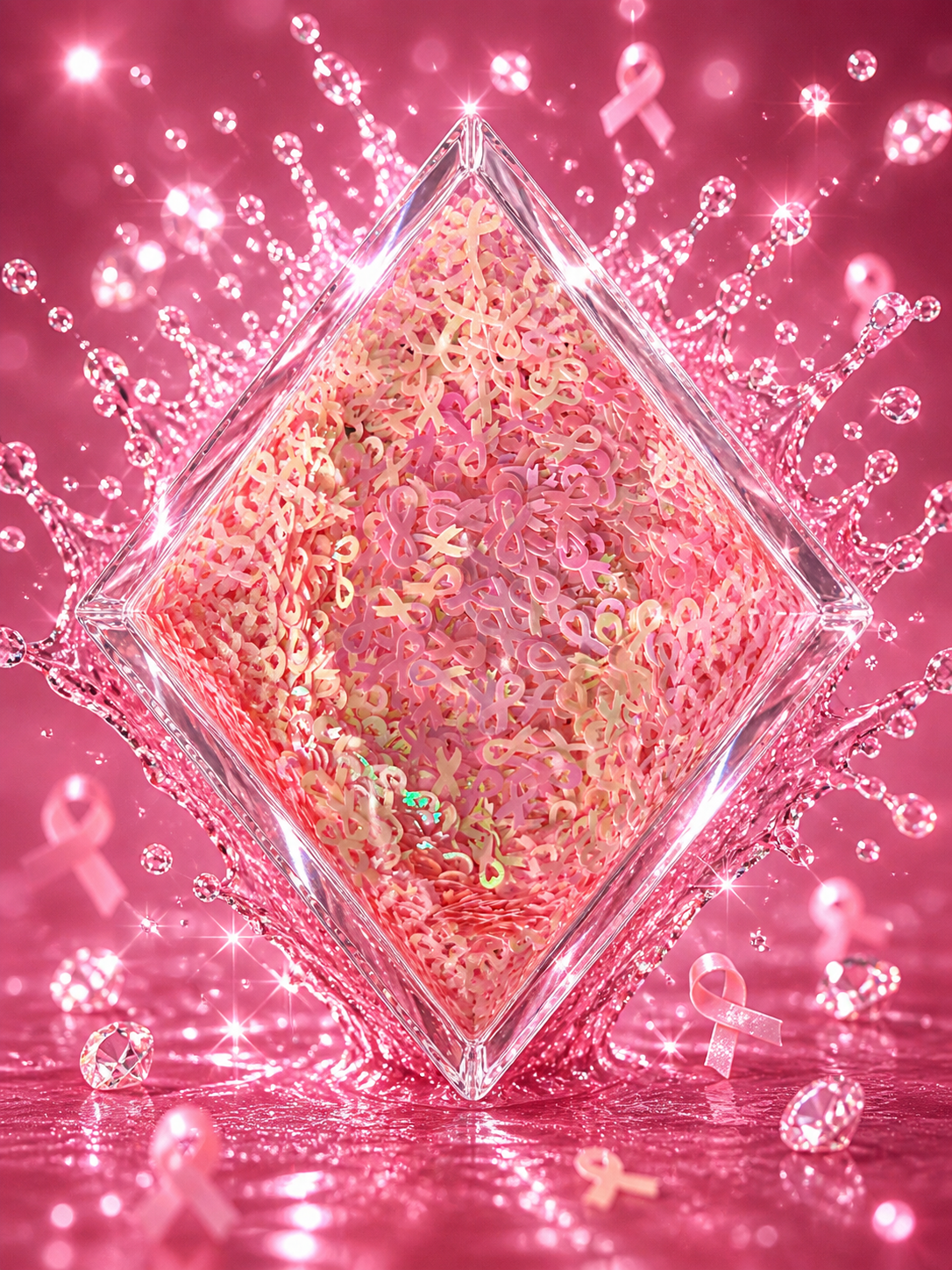 Light Pink Cancer Ribbon